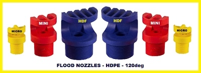 POLY FLOOD NOZZLES HDPE