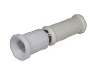 TWIST HOSE NOZZLE - WHITE - BRASS